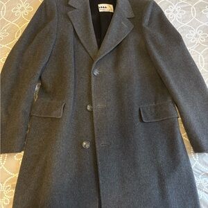 Men's Gray Wool Coat